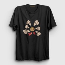 Presmono Unisex Siyah Gatling Anime One Piece T-Shirt