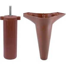 Ozka Concept BADEM10 20'li Set Aspen Lüks Mobilya Kanepe Koltuk Tv Ünitesi Ayağı 15 cm Kahverengi Ayakları