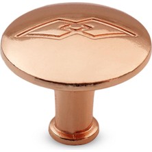 Ozka Concept Bakır Metal Big Düğme Kulp 10'lu Set Mutfak Dolap Çekmece Kapak Için