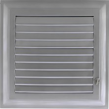 Ozka Concept BADEM10 Menfez Banyo Wc Tuvalet Havalandırma Plastik Panjur Gri 35X55 cm