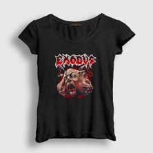 Presmono Kadın Siyah Edenfire Exodus T-Shirt