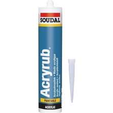 Ozka Concept Soudal Acryrub Silikonize Mastik 500 gr Beyaz