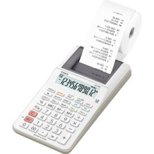 Casio HR-8RC-WE 12 Hane Beyaz Şeritli Hesap Makinesi