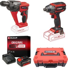 Ozka Concept Tp-Ci 18/220 Li Bl + Te-Hd Li Akülü Vidalama Pnömatik Matkap Seti (4,0 Ah Akü