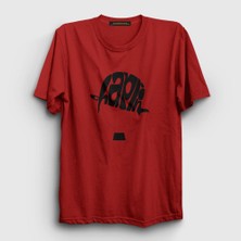 Presmono Unisex Kırmızı Hat Charlie Chaplin T-Shirt