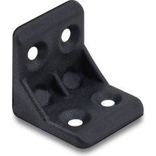 Ozka Concept BADEM10 Mobilya Dolap Köşe Bağlantı Sabitleme L Gönye 25X25X25 mm Siyah (10 Adet)