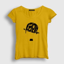 Presmono Kadın Sarı Hat Charlie Chaplin T-Shirt