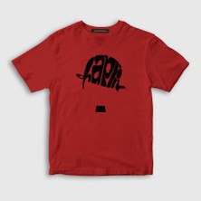 Presmono Unisex Çocuk Kırmızı Hat Charlie Chaplin T-Shirt