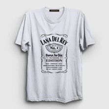 Presmono Unisex Beyaz Paradise Lana Del Rey T-Shirt
