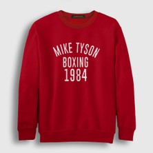 Presmono Unisex Kırmızı 1984 Mike Tyson Sweatshirt