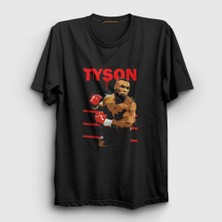 Presmono Unisex Siyah Punch Mike Tyson T-Shirt