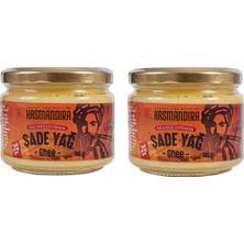 Hasmandıra %100 Inek Sütünden Sade Yağ Ghee 300 G x 2 Adet (Cam Kavanoz)