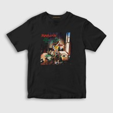 Presmono Unisex Çocuk Siyah Tear Marillion T-Shirt