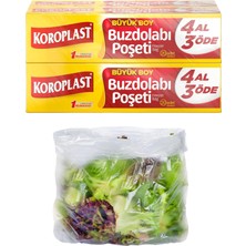 Ozka Concept Koroplast Büyük Boy Buzdolabı Poşeti 4 Al 3 Öde Ekonomik Paket, Ekonomik Buzdolabı Poşeti Büyük Boy