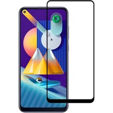 Ally Sm Galaxy M11  Full Glue Tempered Cam Ekran KORUYUCU-(5775)