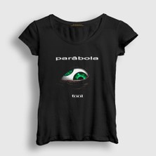Presmono Kadın Siyah Parabola Tool T-Shirt