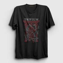 Presmono Unisex Siyah Samurai Trivium T-Shirt
