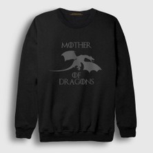 Presmono Unisex Siyah Mother Of Dragons Game Of Thrones Sweatshirt