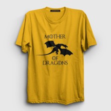 Presmono Unisex Sarı Mother Of Dragons Game Of Thrones T-Shirt