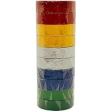 Ozka Concept Renkli Izole Bant, 0,13X17MM, 3 Metre, 10 Adet, Elektrik Izolasyon Bandı