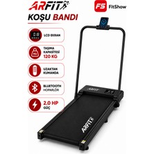 Akıllı Koşu ve Yürüyüş Bandı – Hoparlörlü, Katlanabilir, LCD Ekran, FitShow Uyumlu