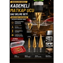 Ozka Concept 7 Parça Merkezleme Damgalı Kademeli Matkap Ucu Sac Delme Seti Özel Kutulu