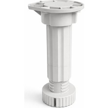 Ozka Concept Ayarlanabilir 1 Adet (10+2 Cm) Plastik Ayak Dolap Mobilya Tezgah Yükseltici Yükseltme Ayağı Gri̇