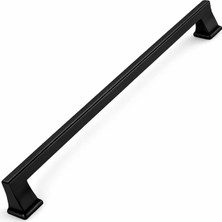 Ozka Concept Lüx Oli̇fka Mat Siyah Çekmece Kulp 320 mm Dolap Kapak Kulbu Dayanıklı Metal Şık Tasarım