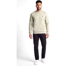 Boss Erkek Pamuklu Interlok Kumaş Yuvarlak Yakalı Logolu Gri1 Sweatshirt 50555830-254