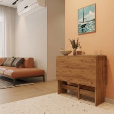 Ankara Orman Ürünleri Pratik Katlanır Mutfak Yemek Çalışma Masası - 6 Kişilik - %100 Mdf