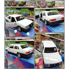 Oyuncak Sahili Tofaş Şahin 1979 Nostalji Model 12.5 cm Metal Araba Çekbırak Kapıları Açılır Klasik Koleksiyon Araba Beyaz