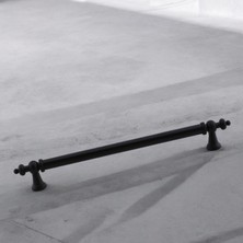 Ozka Concept Osmanlı (192 mm - 19.2 Cm) Mat Siyah Metal Mobilya Mutfak Çekmece Dolap Dolabı Kulbu Kulpu Kulpları