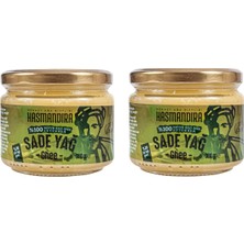 Hasmandıra %100 Doğal Sade Yağ Ghee 300 G x 2 Adet (Koyun Keçi Inek Sütünden Cam Kavanoz)