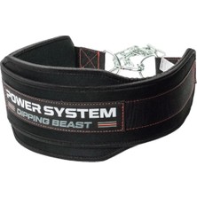 Power System Neoprene Dip Belt With Chain Zincirli Dips Kemeri Red