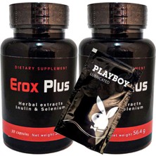 Üçgül Eroxplus Erkeklere 2ADET 30LU Özel Perfor.mans Destekleme BRK:012 + Hediy.e Playboy Kayan Jel
