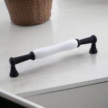 Ozka Concept Anav Porselen Kulp 192 mm Mobilya Çekmece Mutfak Dolabı Dolap Kapak Kulpları Kulb Kulpu Siyah