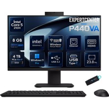 Asus Expertcenter P400 Intel Core 5 210H 8 GB Ddr5 4 Tb SSD 23.8'' Full Hd IPS Windows 11 Pro All-In-One Bilgisayar P440VA-KC516512B1DRNP04