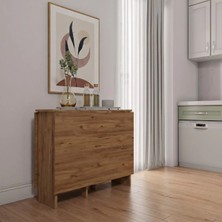 Ankara Orman Ürünleri Pratik Katlanır - Açılır Kapanır Dikdörtgen Mutfak Yemek Çalışma Masası - 145 cm x 90 cm - %100 Mdf