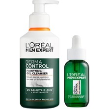 L'Oréal Paris Men Expert Derma Control Jel 260ML + Akne Karşıtı Serum 30ML