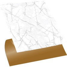 Zemira Tink Kendinden Yapışkanlı Silver Desenli Pvc Karo, Yapışkanlı Fayans Kaplama, Fayans Çıkartması, Ze