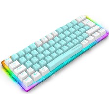 Asitan Mx-1 Mekanik Klavye Rgb Red Switch Türkçe Oyuncu Klavyesi Beyaz Mini Klavye Kablolu