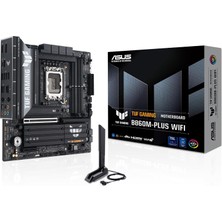 Asitan Tuf Gamıng B860M Plus Wıfı Intel Matx Anakart, 12+1+2+1 80A Drmos Güç Aşamaları, Ddr5, Pcıe 5.0,