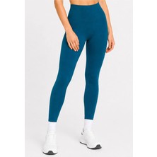 Formactive 1920-1950-TYT Push Up Dikişsiz Kadın Spor Tayt Petrol Mavisi M/L