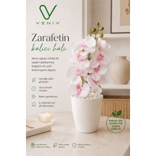 Veniv 45 cm Yapay Orkide – Gerçeğe Yakın Görünüm | Dekoratif Saksılı Orkide