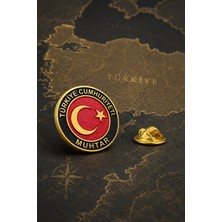 kuyumcudan T.c. Muhtar Altın Kaplama Yaka Rozeti