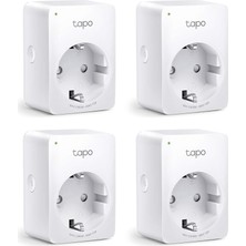 Asitan P100 4-Pack, Akıllı Mini Wi-Fi Soketi, Amazon Alexa ve Google Home ile Çalışır, Uzaktan Kontro