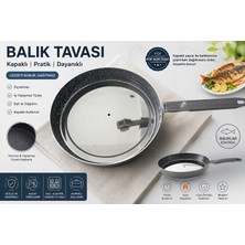Alimunyum Granit Kaplama Kapaklı Balık Tavası