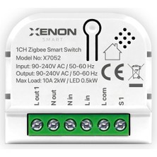 Asitan Zigbee Akıllı Tekli Anahtar Işık Şalteri Röle Modülü Mobil Uygulama Denetimli Tuya Uyumlu Go