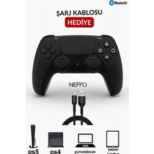 Neffo Bluetooth Oyun Kolu Ps4 Ps5 ve Pc Uyumlu Wireless Kablosuz Oyun Kolu Joystick