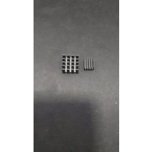 Asitan Raspberry Pi Için Alüminyum Soğutucu Seti | 2'li Set, Siyah Alüminyum, Termal Yapışkan, Hız A